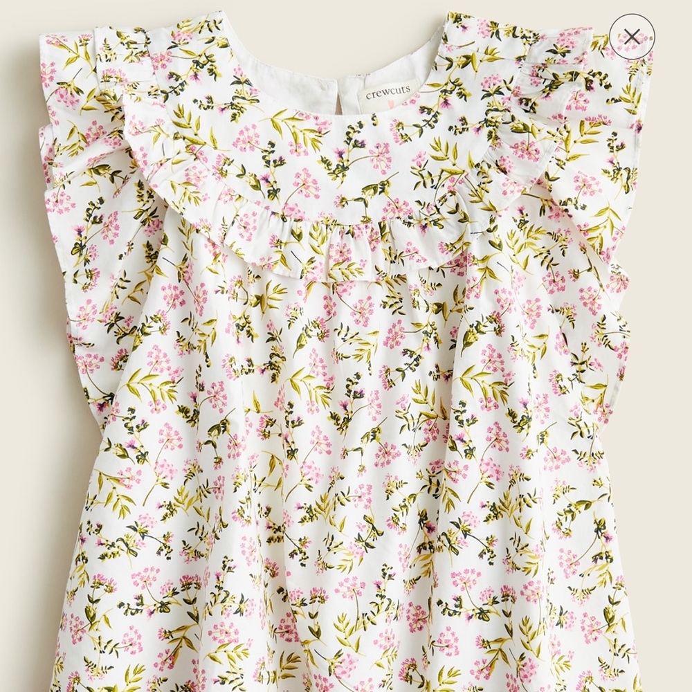 Jcrew crew cuts wisp floral blouse